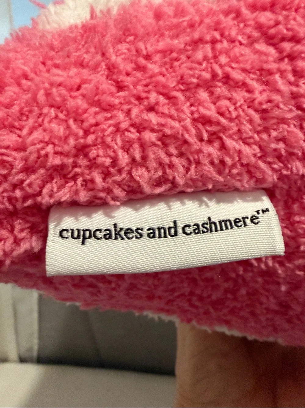 Cupcakes and Cashmere Pink Ghost Halloween Decorative Pillow NWT